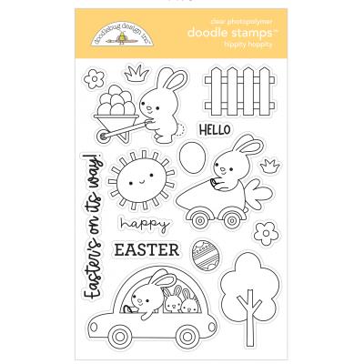 Doodlebug Hippity Hoppity Clear Stamps - Hippity Hoppity